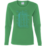 T-Shirts Irish Green / S Tardis Plan Women's Long Sleeve T-Shirt
