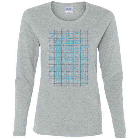 T-Shirts Sport Grey / S Tardis Plan Women's Long Sleeve T-Shirt