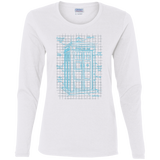 T-Shirts White / S Tardis Plan Women's Long Sleeve T-Shirt