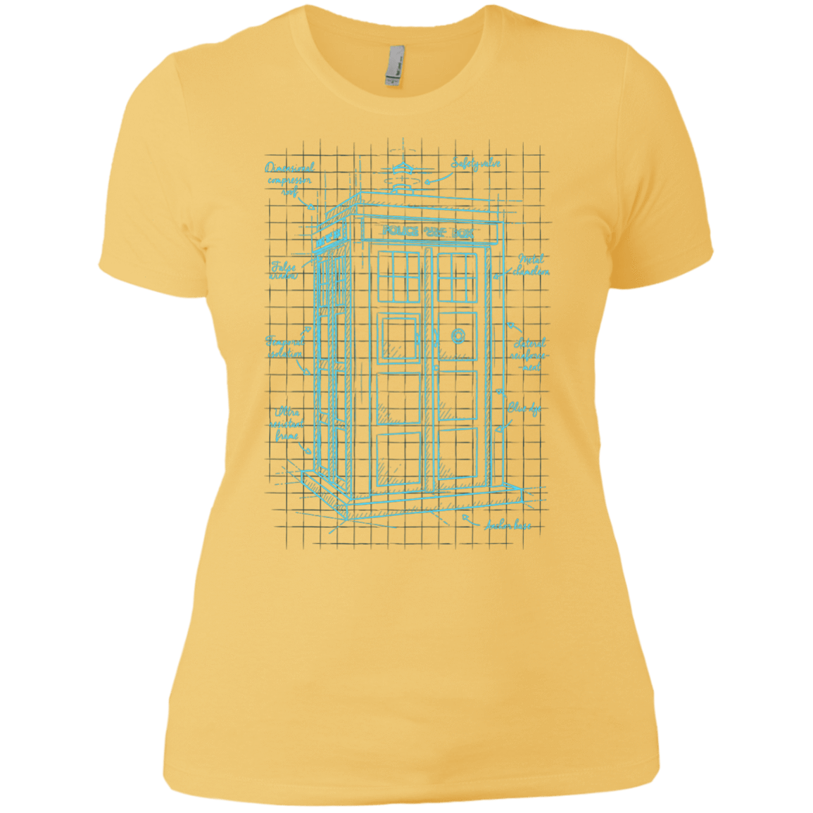 T-Shirts Banana Cream/ / X-Small Tardis Plan Women's Premium T-Shirt