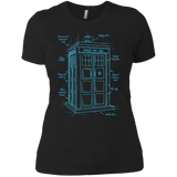 T-Shirts Black / X-Small Tardis Plan Women's Premium T-Shirt