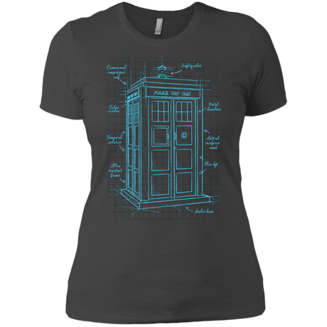 T-Shirts Heavy Metal / X-Small Tardis Plan Women's Premium T-Shirt