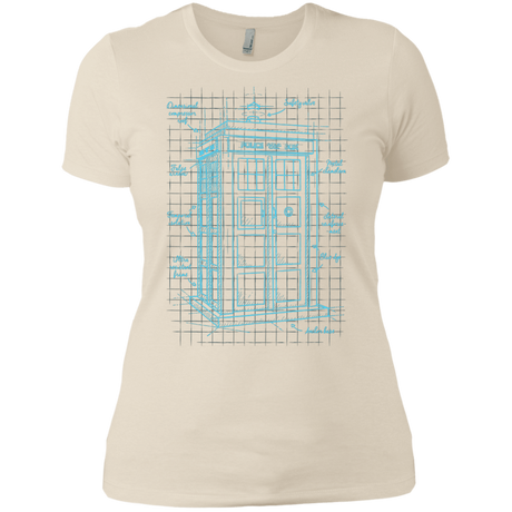T-Shirts Ivory/ / X-Small Tardis Plan Women's Premium T-Shirt