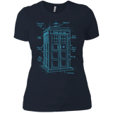 T-Shirts Midnight Navy / X-Small Tardis Plan Women's Premium T-Shirt