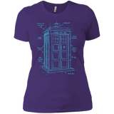 T-Shirts Purple Rush/ / X-Small Tardis Plan Women's Premium T-Shirt