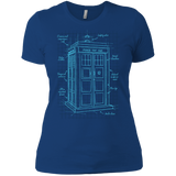 T-Shirts Royal / X-Small Tardis Plan Women's Premium T-Shirt