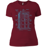 T-Shirts Scarlet / X-Small Tardis Plan Women's Premium T-Shirt
