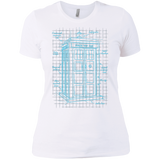 T-Shirts White / X-Small Tardis Plan Women's Premium T-Shirt