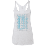 Tardis Plan Women's Triblend Racerback Tank