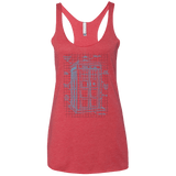 Tardis Plan Women's Triblend Racerback Tank