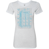T-Shirts Heather White / S Tardis Plan Women's Triblend T-Shirt