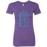 T-Shirts Purple Rush / S Tardis Plan Women's Triblend T-Shirt