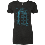 T-Shirts Vintage Black / S Tardis Plan Women's Triblend T-Shirt