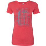 T-Shirts Vintage Red / S Tardis Plan Women's Triblend T-Shirt