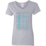 T-Shirts Sport Grey / S Tardis Plan Women's V-Neck T-Shirt