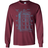 Tardis Plan Youth Long Sleeve T-Shirt