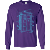 Tardis Plan Youth Long Sleeve T-Shirt