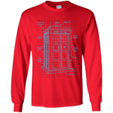 Tardis Plan Youth Long Sleeve T-Shirt