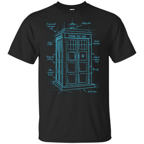 T-Shirts Black / YXS Tardis Plan Youth T-Shirt