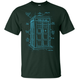 T-Shirts Forest / YXS Tardis Plan Youth T-Shirt