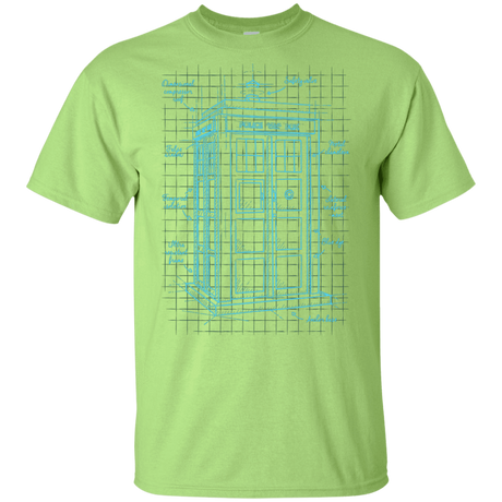 T-Shirts Mint Green / YXS Tardis Plan Youth T-Shirt