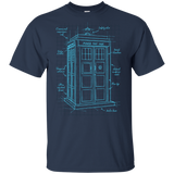 T-Shirts Navy / YXS Tardis Plan Youth T-Shirt