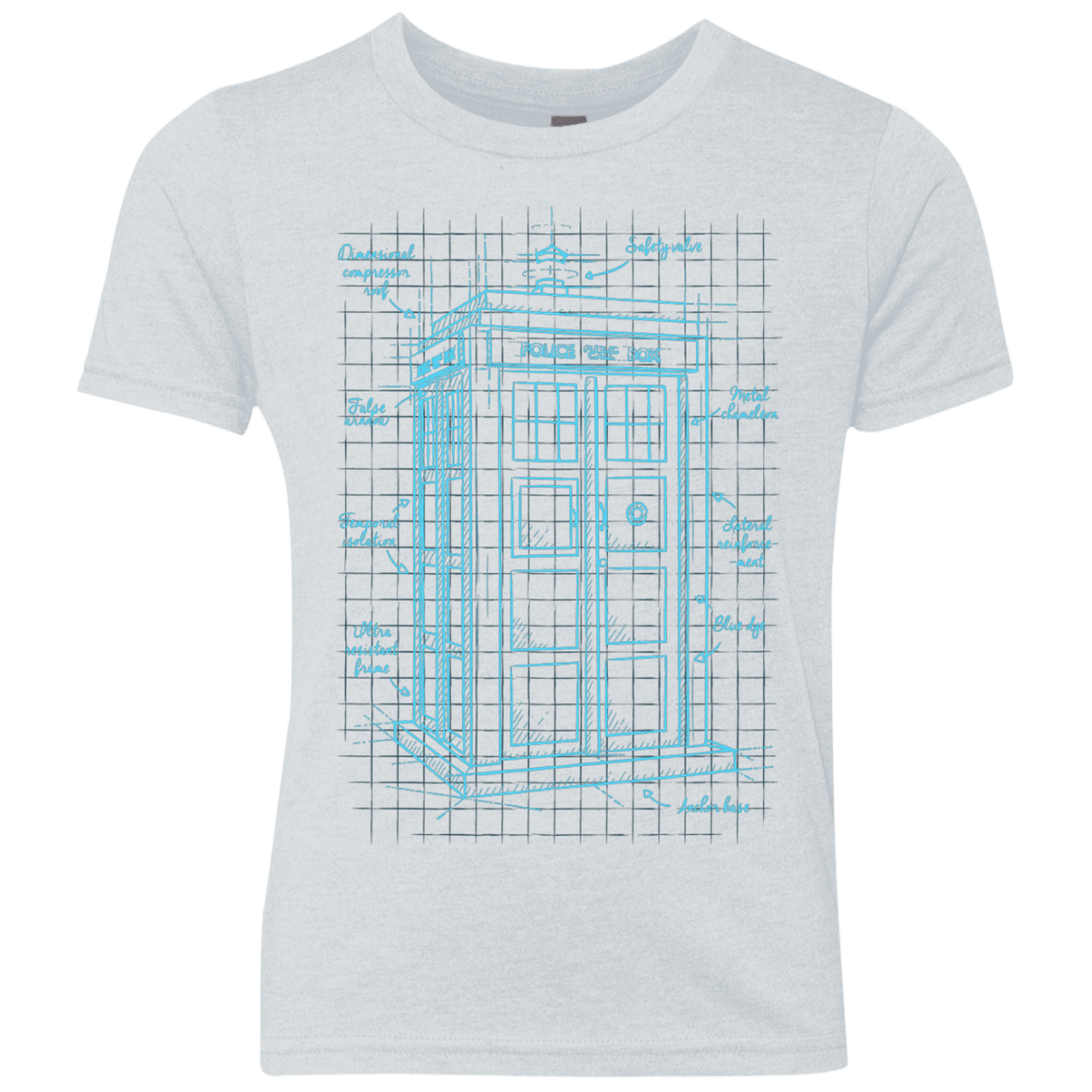 Tardis Plan Youth Triblend T-Shirt