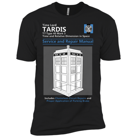 T-Shirts Black / YXS TARDIS SERVICE AND REPAIR MANUAL Boys Premium T-Shirt