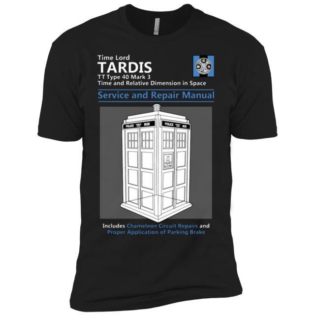 T-Shirts Black / YXS TARDIS SERVICE AND REPAIR MANUAL Boys Premium T-Shirt