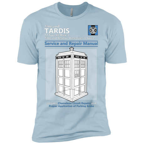 T-Shirts Light Blue / YXS TARDIS SERVICE AND REPAIR MANUAL Boys Premium T-Shirt