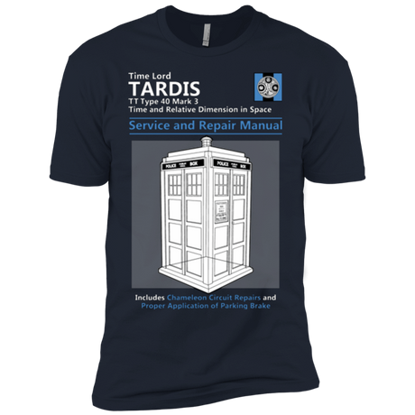 T-Shirts Midnight Navy / YXS TARDIS SERVICE AND REPAIR MANUAL Boys Premium T-Shirt