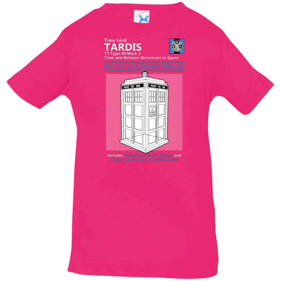 T-Shirts Hot Pink / 6 Months TARDIS SERVICE AND REPAIR MANUAL Infant Premium T-Shirt