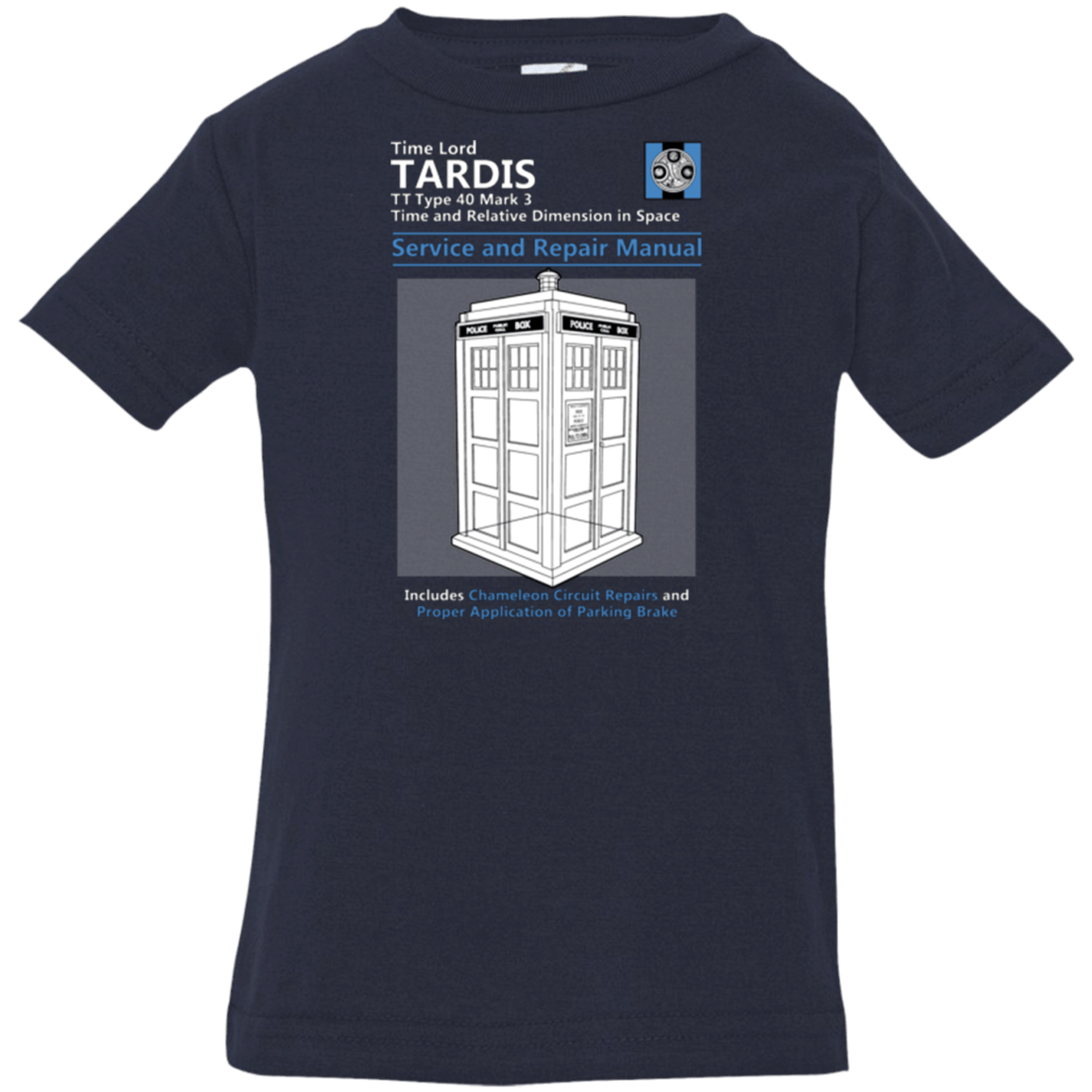 T-Shirts Navy / 6 Months TARDIS SERVICE AND REPAIR MANUAL Infant Premium T-Shirt