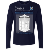 T-Shirts Midnight Navy / Small TARDIS SERVICE AND REPAIR MANUAL Men's Premium Long Sleeve