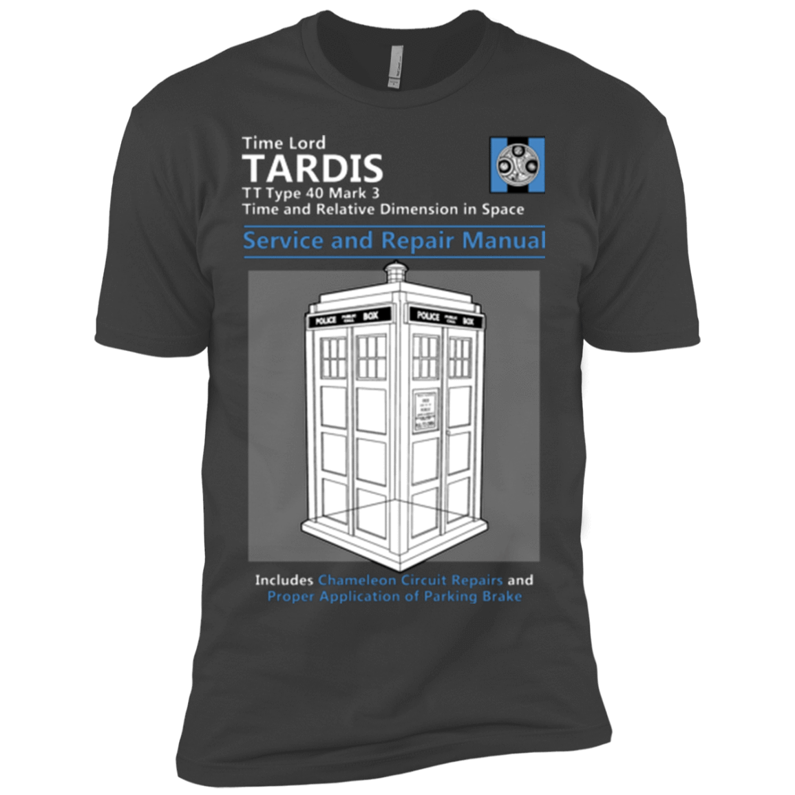 T-Shirts Heavy Metal / X-Small TARDIS SERVICE AND REPAIR MANUAL Men's Premium T-Shirt