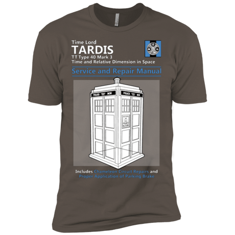 T-Shirts Warm Grey / X-Small TARDIS SERVICE AND REPAIR MANUAL Men's Premium T-Shirt