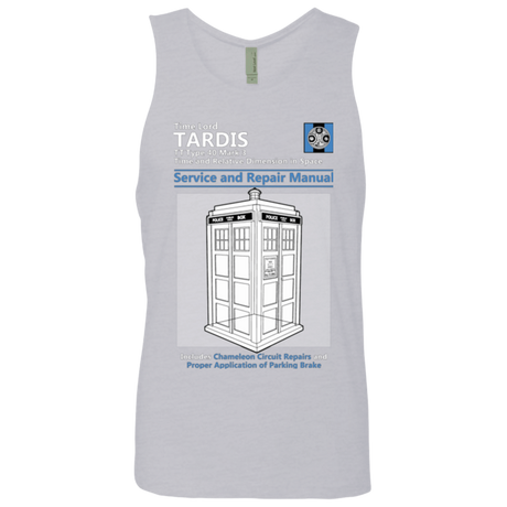 T-Shirts Heather Grey / Small TARDIS SERVICE AND REPAIR MANUAL Men's Premium Tank Top