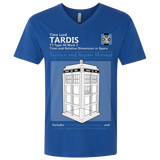 T-Shirts Royal / X-Small TARDIS SERVICE AND REPAIR MANUAL Men's Premium V-Neck