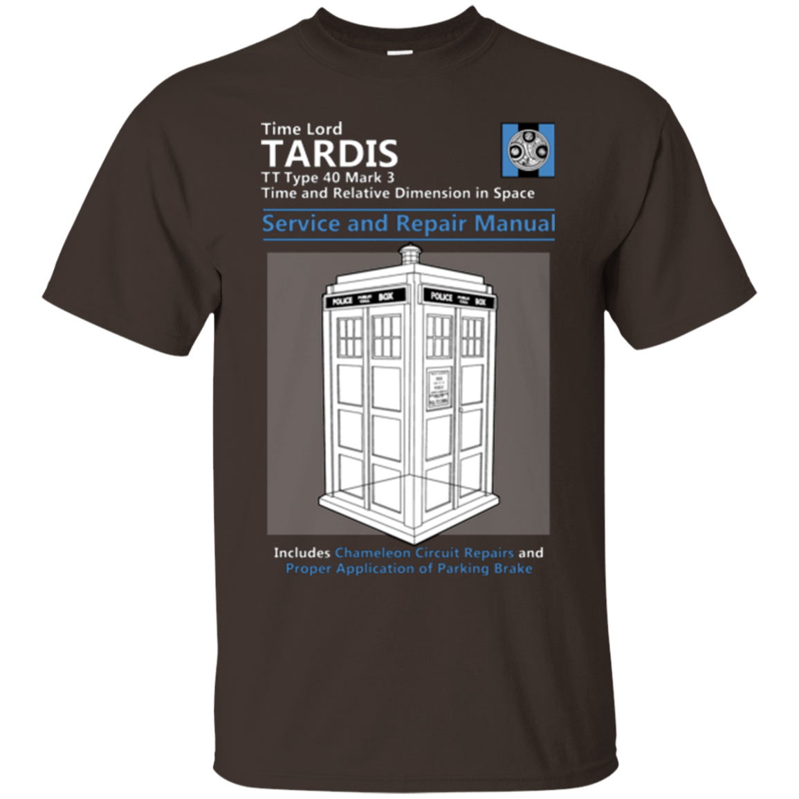 T-Shirts Dark Chocolate / Small TARDIS SERVICE AND REPAIR MANUAL T-Shirt