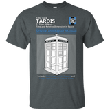 T-Shirts Dark Heather / Small TARDIS SERVICE AND REPAIR MANUAL T-Shirt