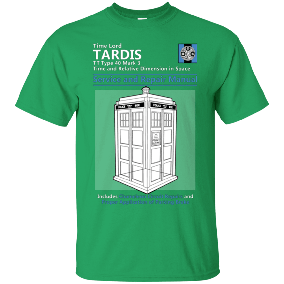 T-Shirts Irish Green / Small TARDIS SERVICE AND REPAIR MANUAL T-Shirt