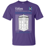 T-Shirts Purple / Small TARDIS SERVICE AND REPAIR MANUAL T-Shirt