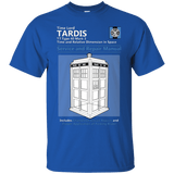 T-Shirts Royal / Small TARDIS SERVICE AND REPAIR MANUAL T-Shirt