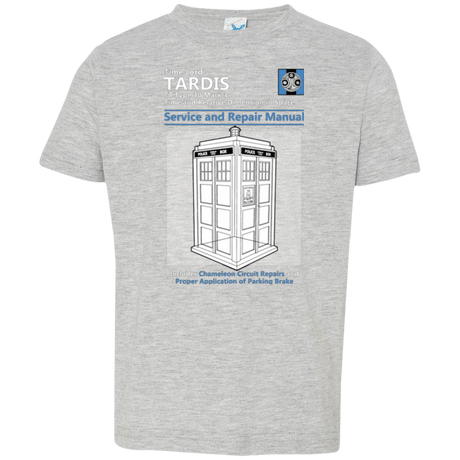 T-Shirts Heather / 2T TARDIS SERVICE AND REPAIR MANUAL Toddler Premium T-Shirt