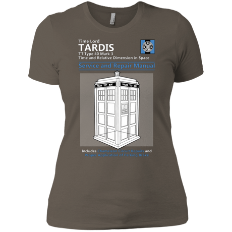 T-Shirts Warm Grey / X-Small TARDIS SERVICE AND REPAIR MANUAL Women's Premium T-Shirt