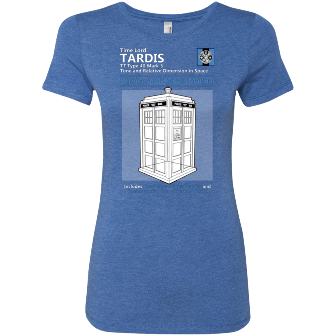 T-Shirts Vintage Royal / Small TARDIS SERVICE AND REPAIR MANUAL Women's Triblend T-Shirt