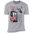 T-Shirts Heather Grey / S Tardis Sumi-e Men's Premium T-Shirt