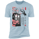 T-Shirts Light Blue / S Tardis Sumi-e Men's Premium T-Shirt