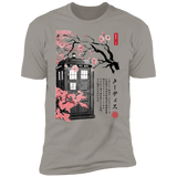 T-Shirts Light Grey / S Tardis Sumi-e Men's Premium T-Shirt