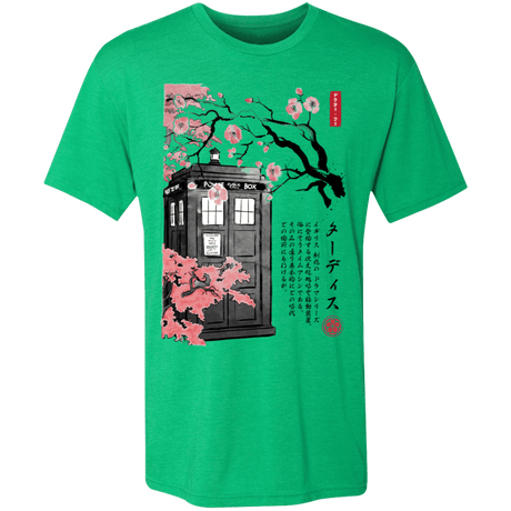 T-Shirts Envy / S Tardis Sumi-e Men's Triblend T-Shirt